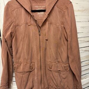 American Eagle Outfitters Women's Size Small Mauve Utility Military Jacket
